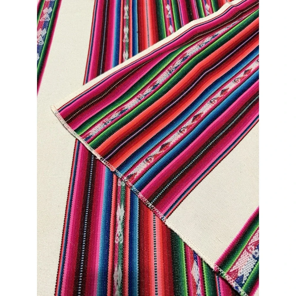Vintage Aztec‎ Bright Color Yoga Blanket Table Cloth Aguayo Peru